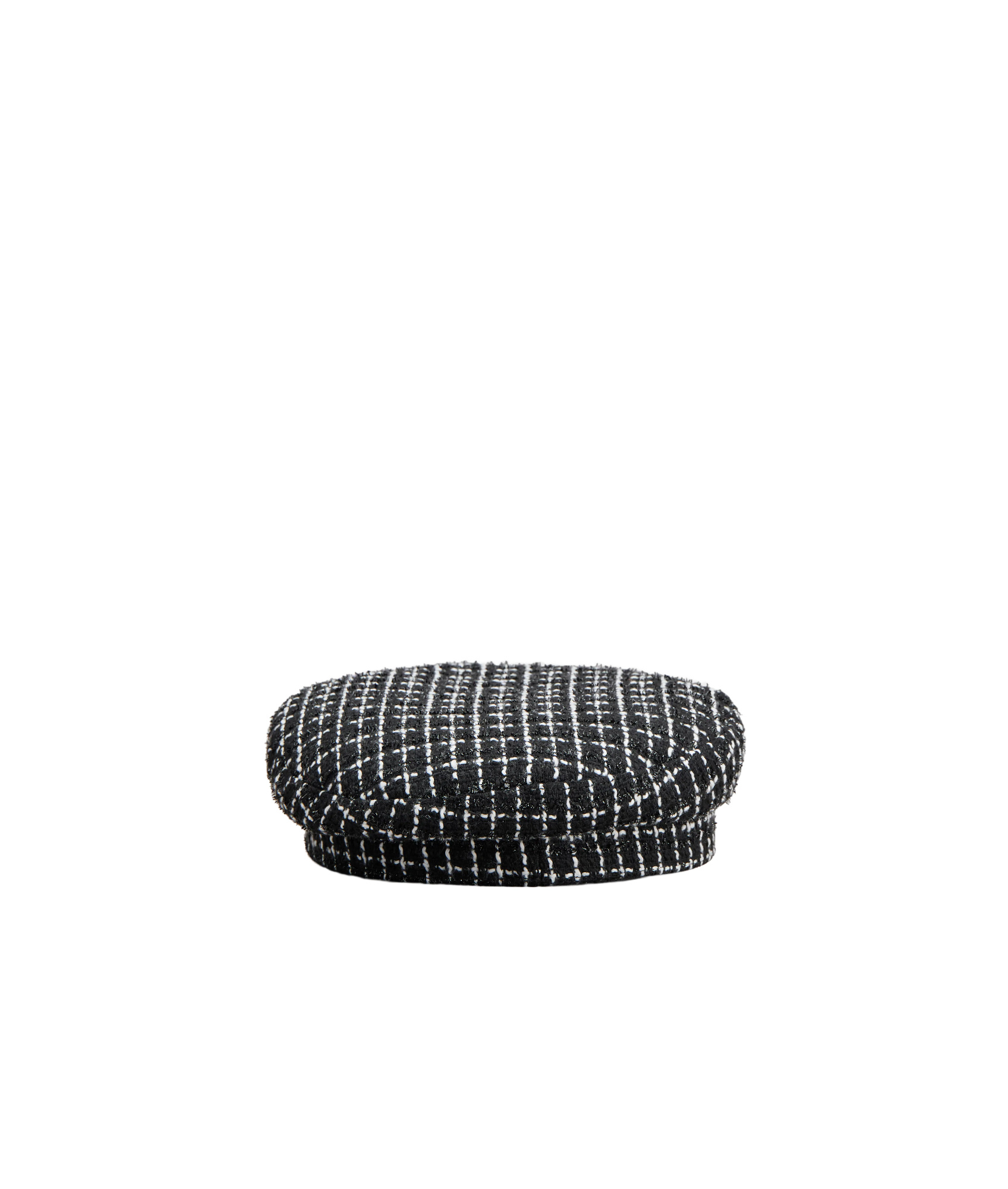 Shop Roger Vivier Broche Vivier Tartan Sailor Hat In Black