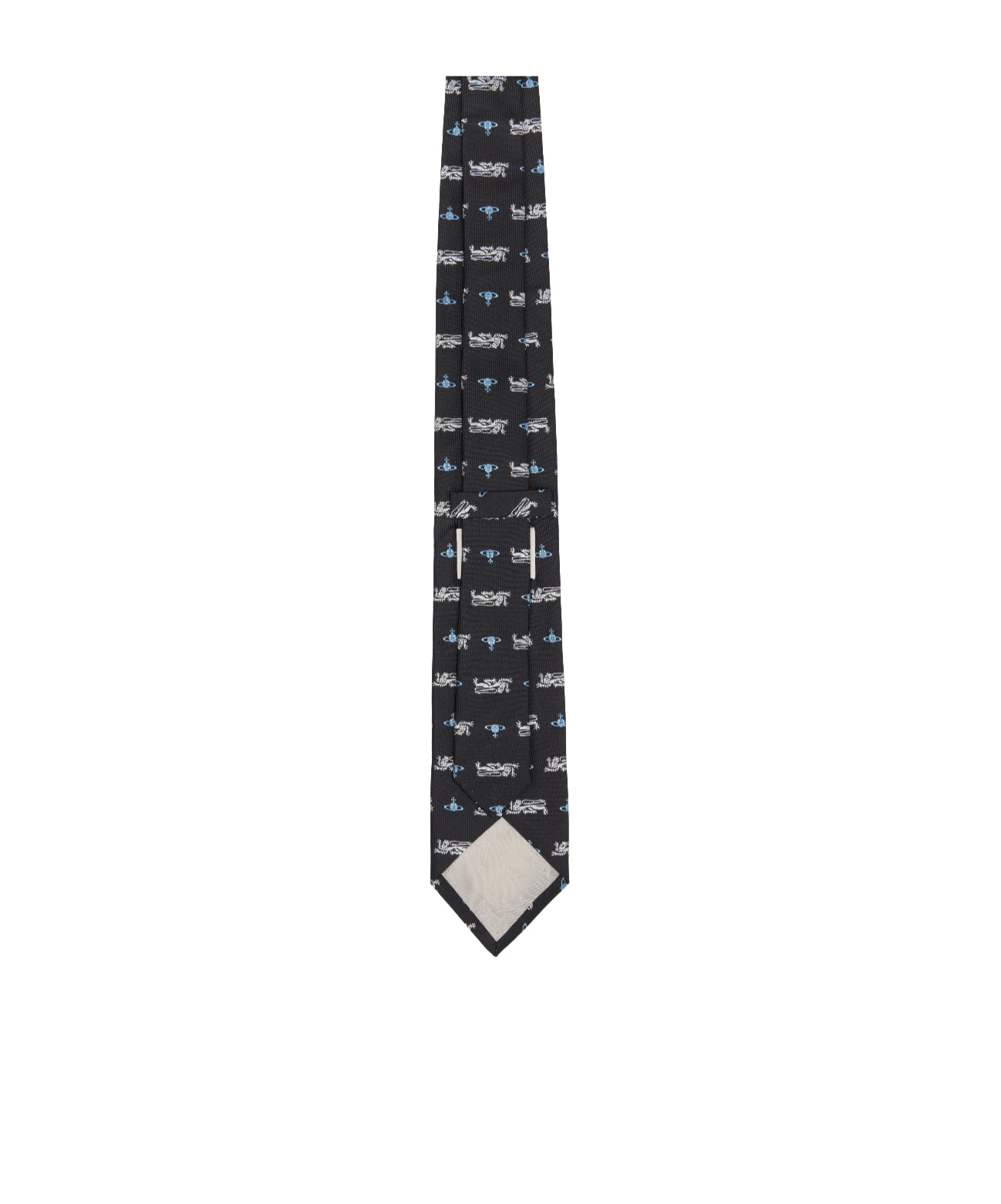 Vivienne Westwood Patterned Tie In Black