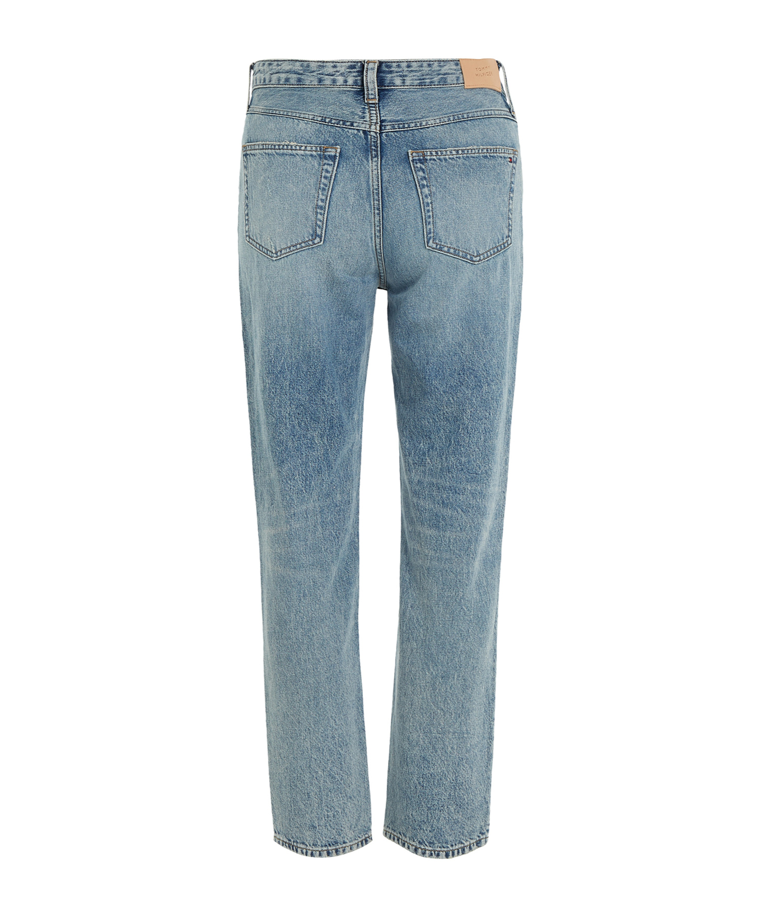 TOMMY HILFIGER RIPPED-DETAIL JEANS