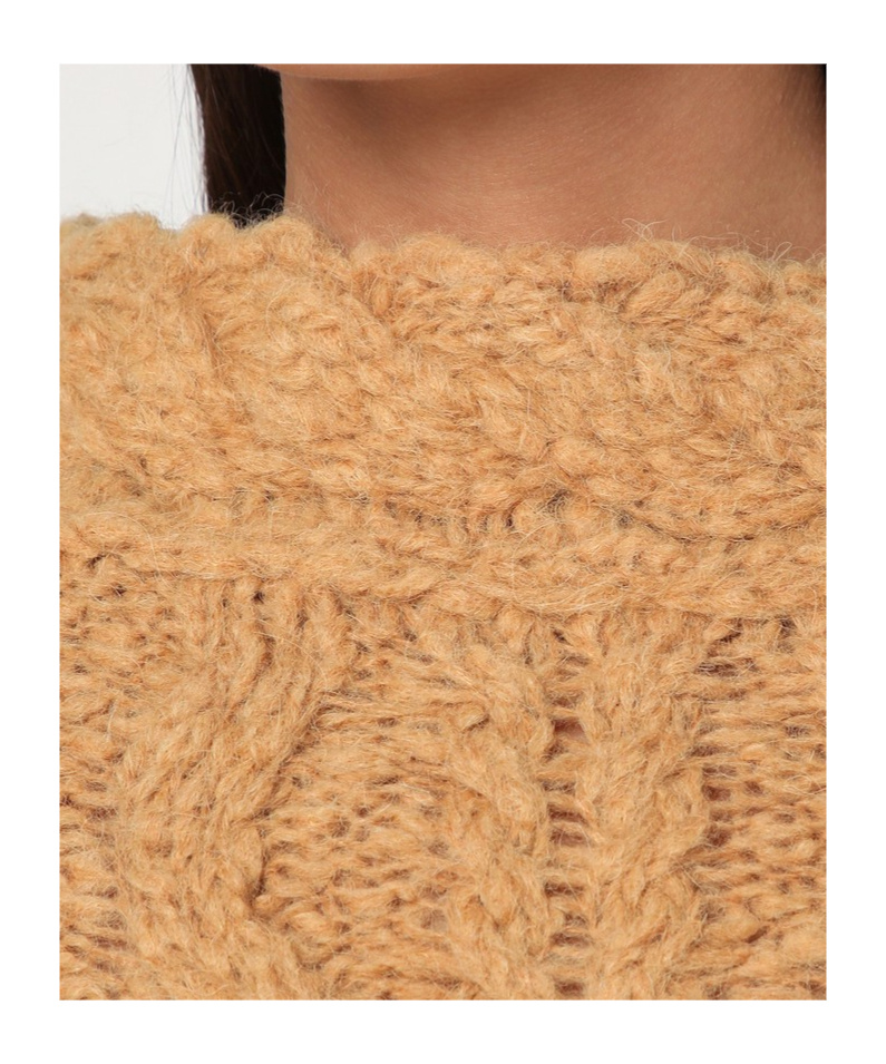 Isabel Marant Caramel-coloured Romane Sweater With Cable Knit Women In Brown