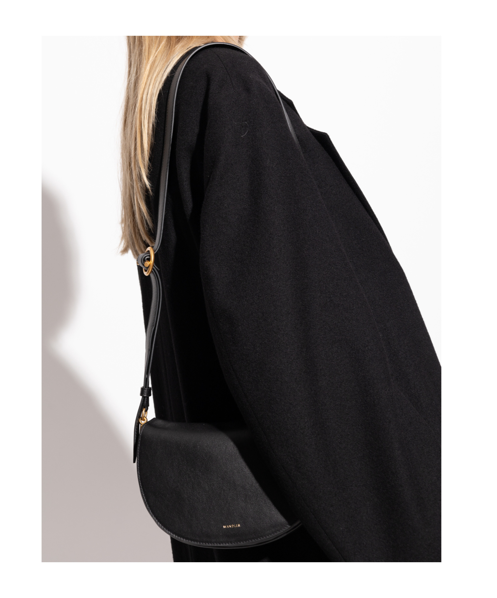 Shop Wandler Kate Shoulder Bag In Black