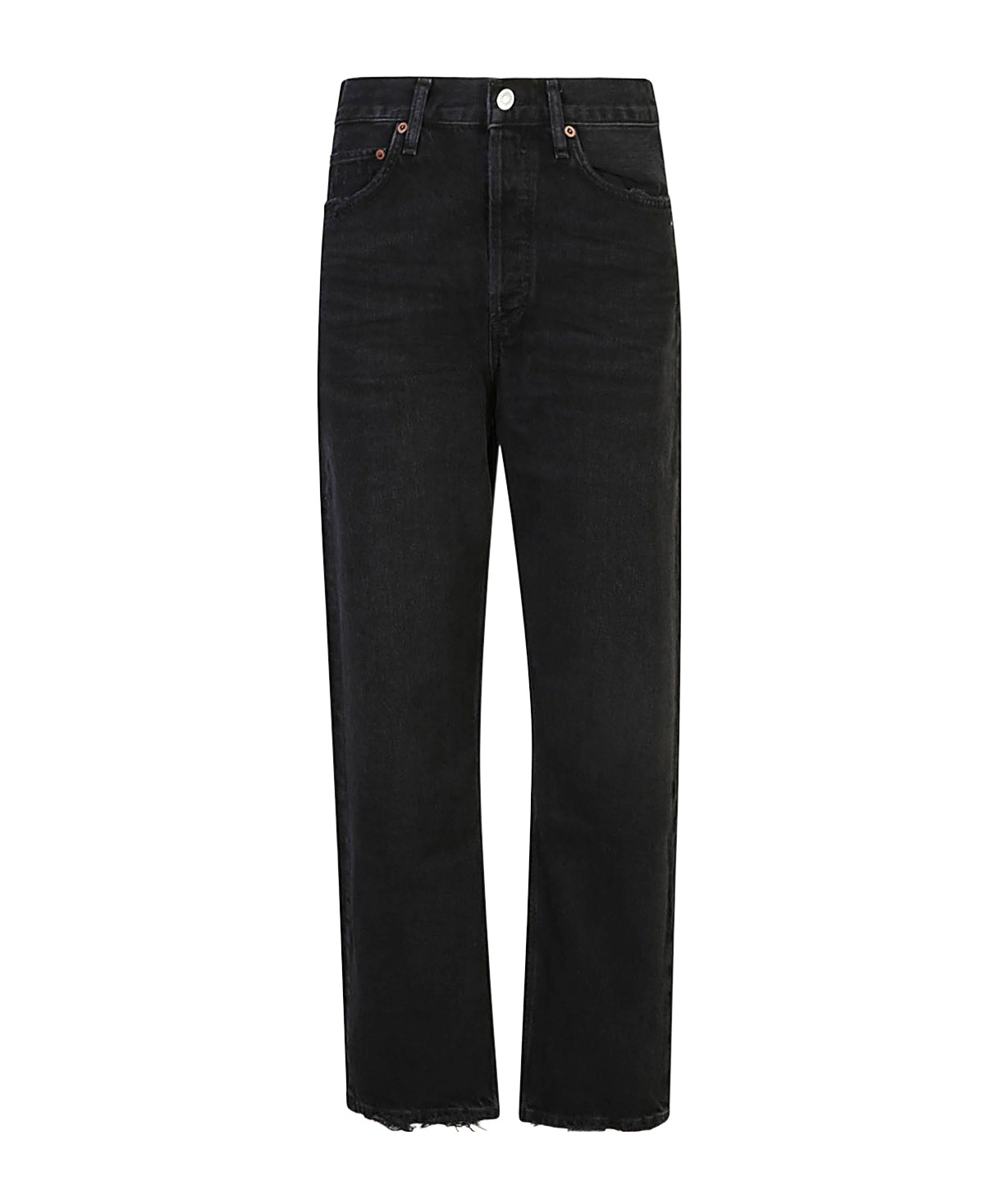 Agolde Wide-leg Jeans In Black