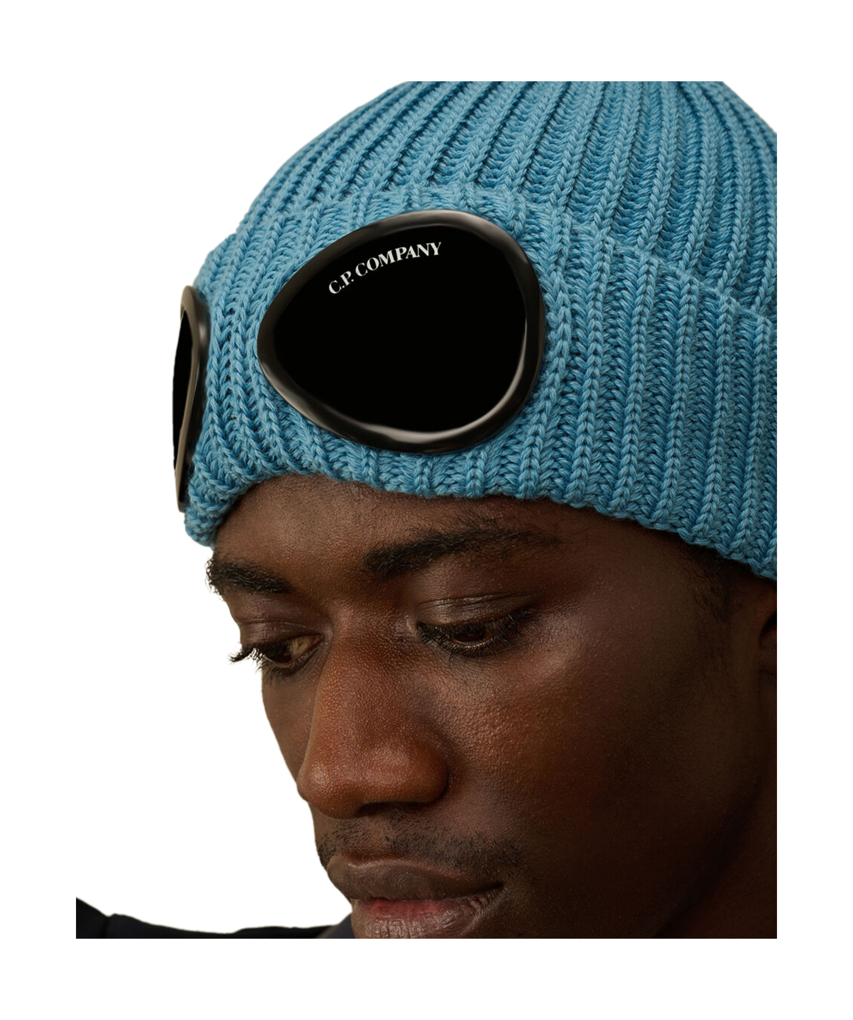 C.p. Company Knit Cap In Blue