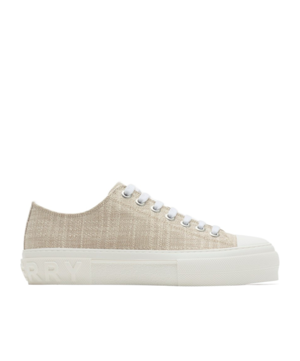 Burberry Jack Low-top Canvas Sneakers In Neutral