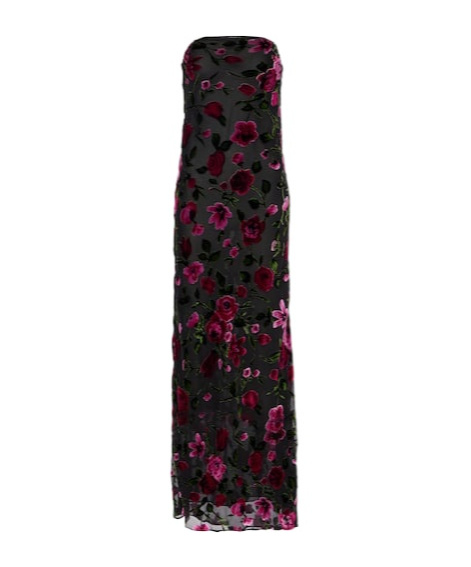 Rodarte Velvet Devoré Gown In Multi