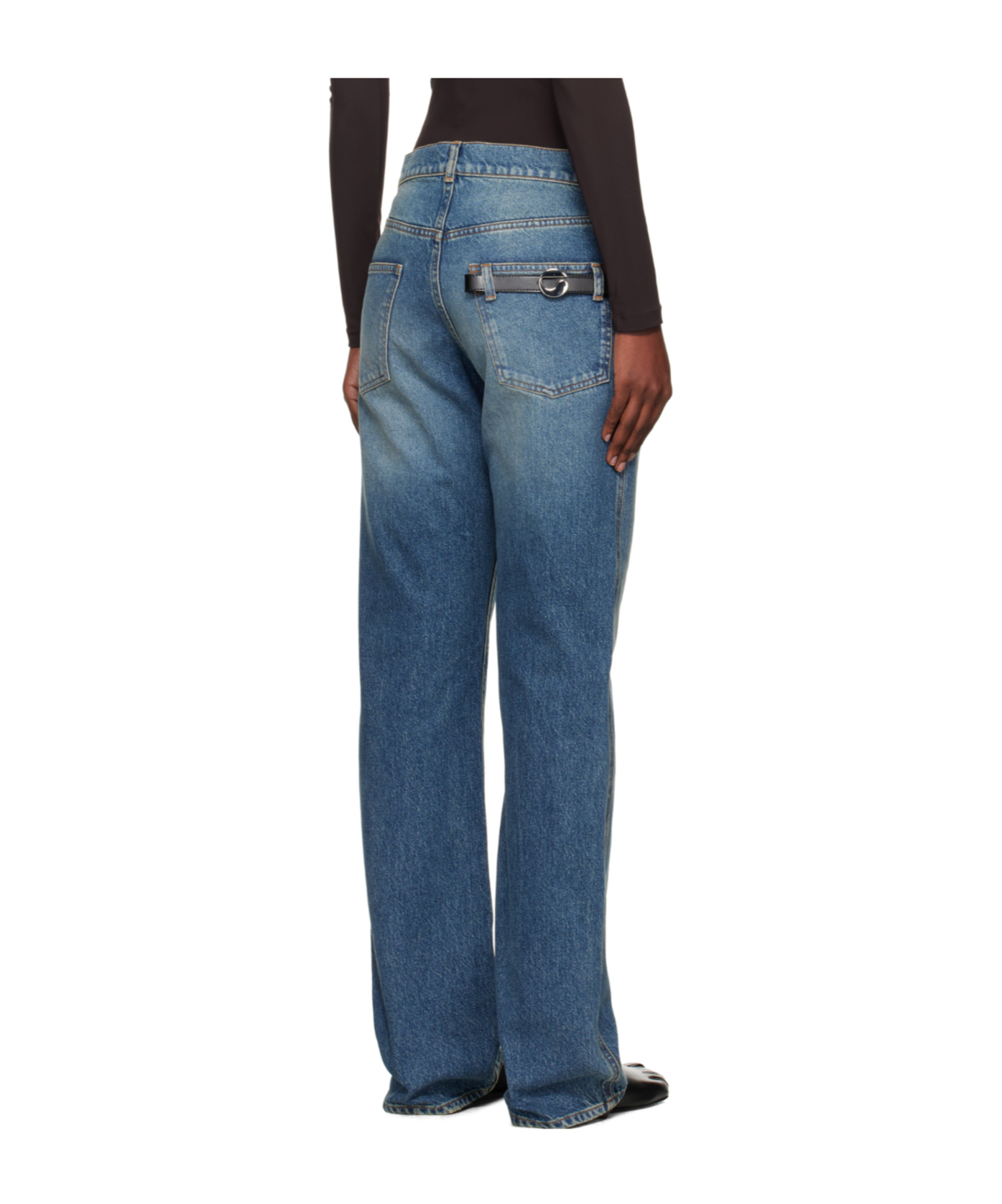 Coperni Five Pocket Jeans In Blue