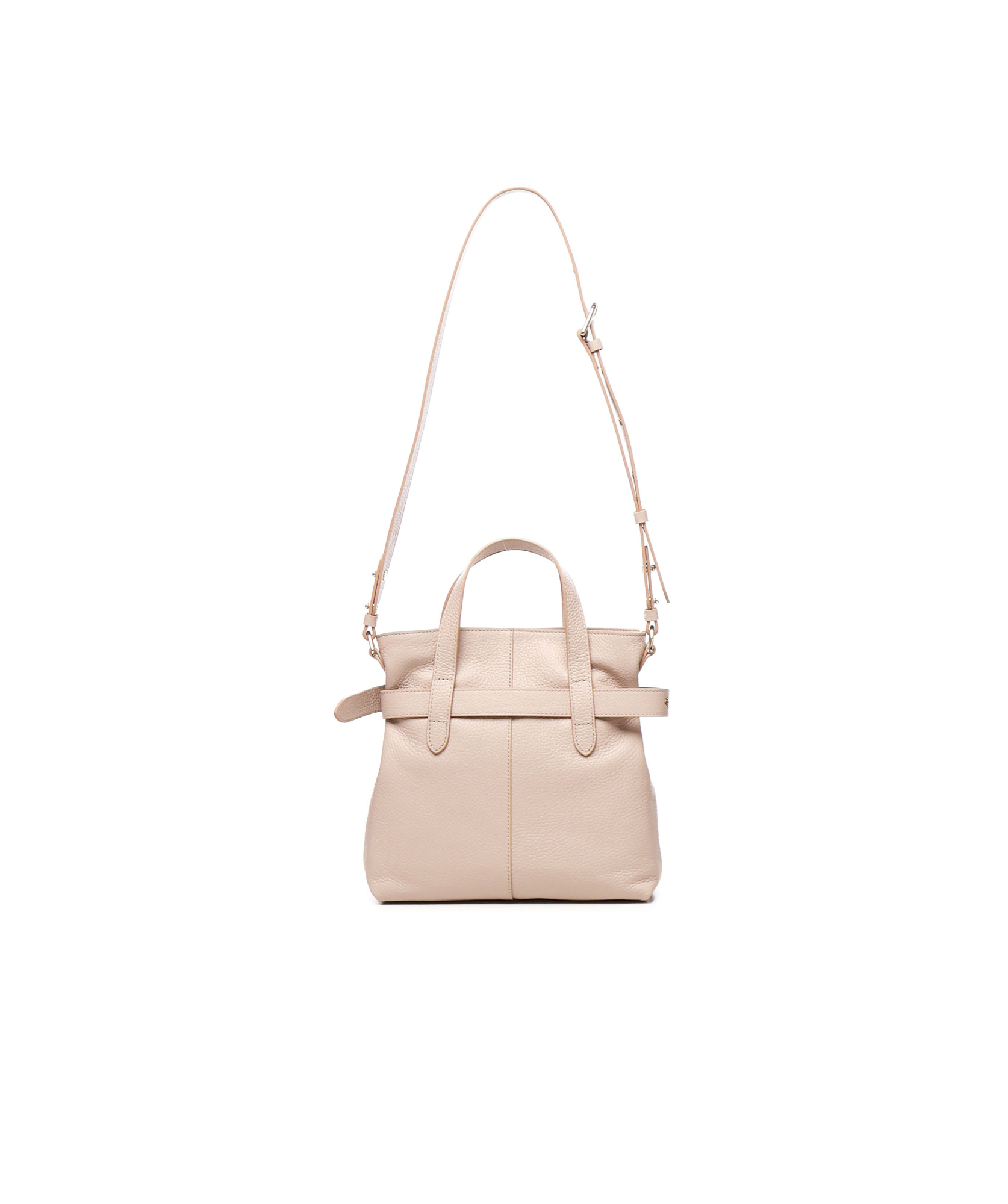 Shop Coccinelle Leather Tote Bag In Nude