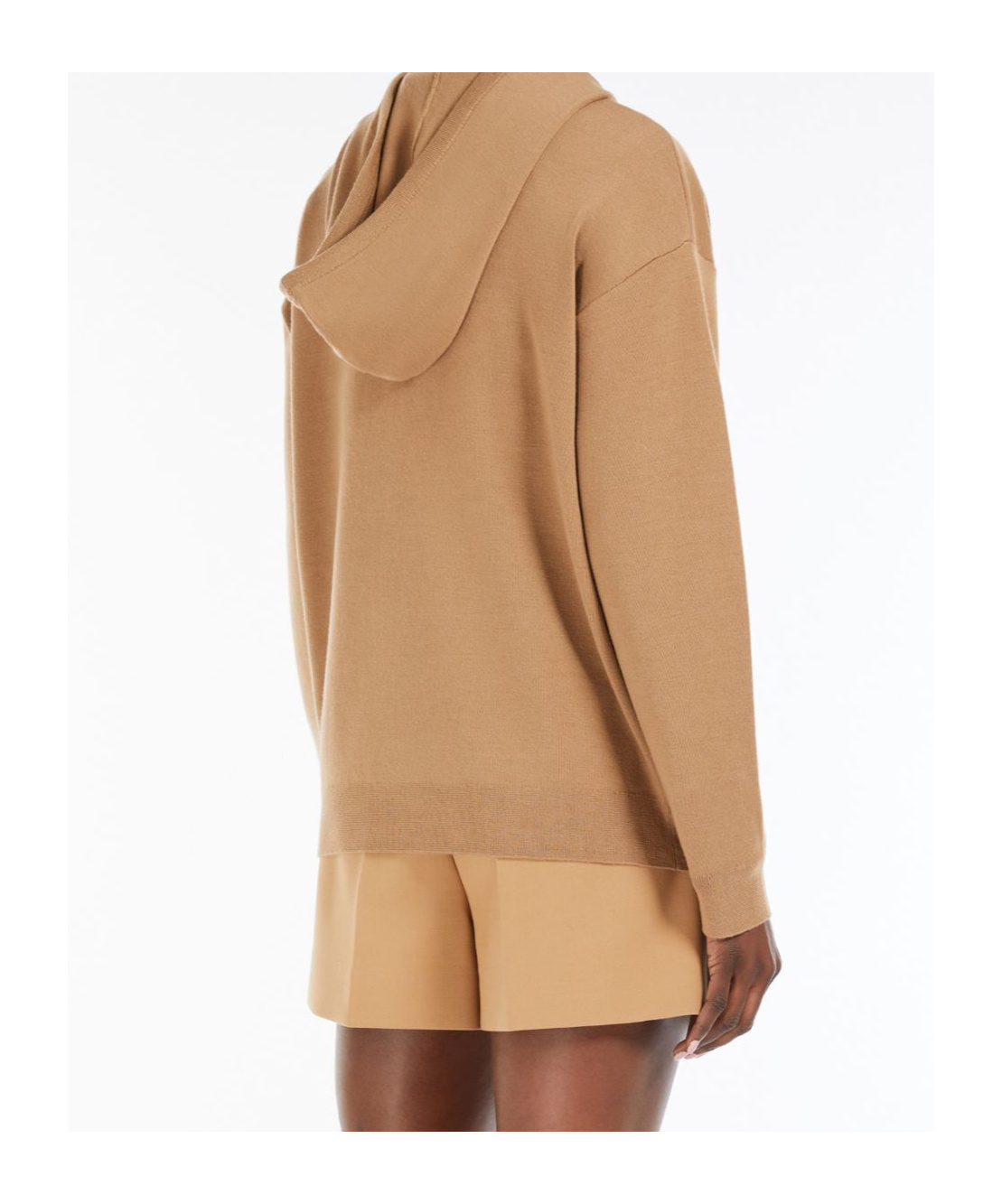 Max Mara Wool Yarn Sweatshirt In Nude