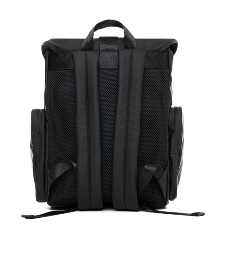 Ea7 Buckle Backpack In Black