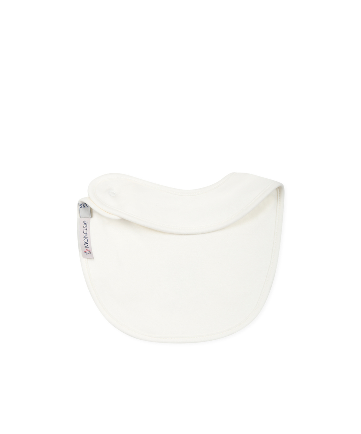 Moncler Logo Hat Bib Set In White