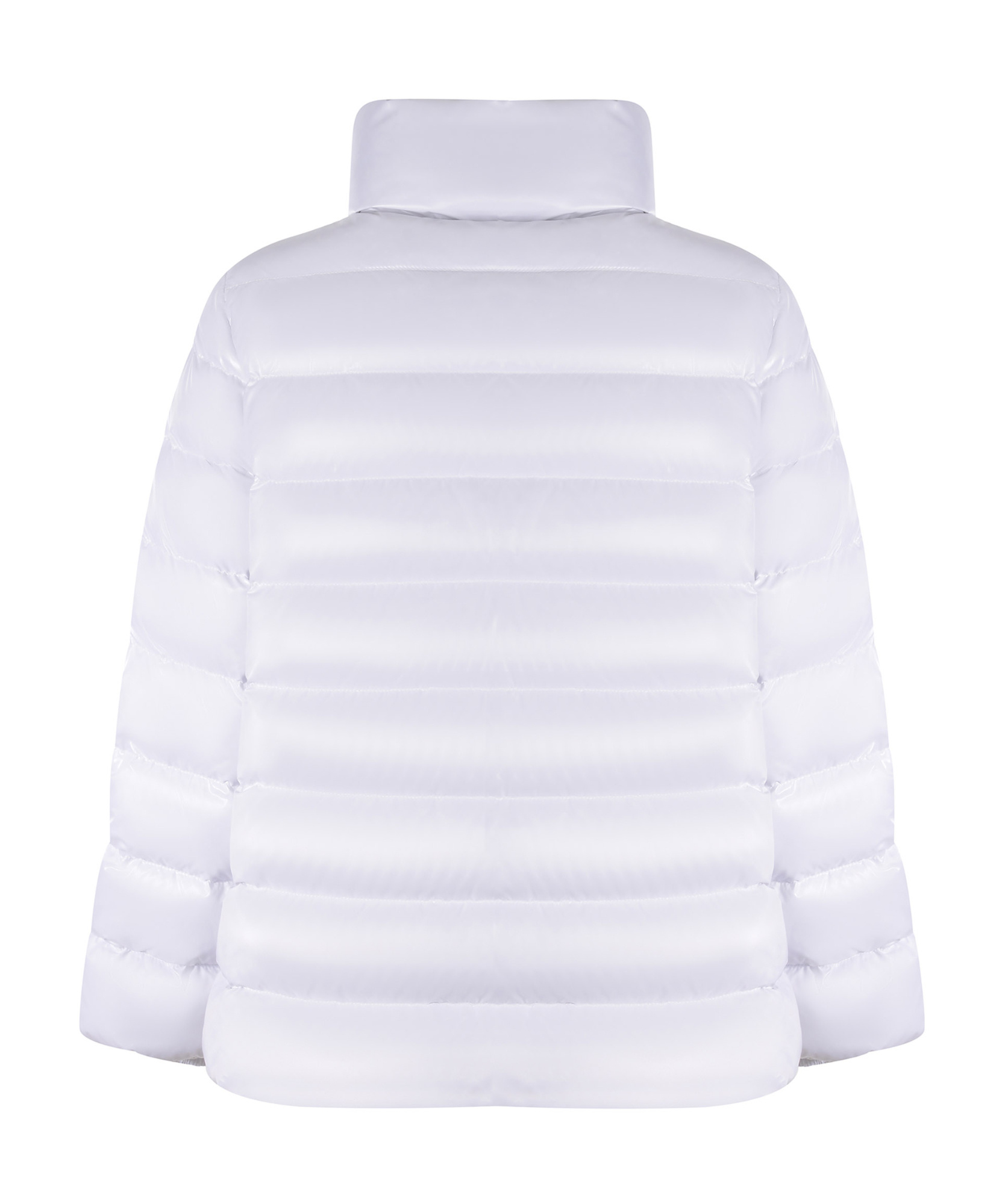 Fay High-necked Fluffy Down Jacket In White