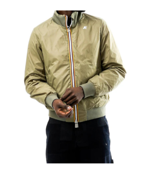 K-way Stand Collar Casual Jacket In Blue