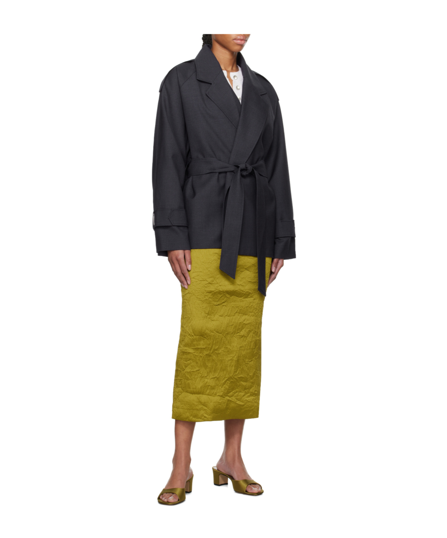 Tove Belted Jacket In Black