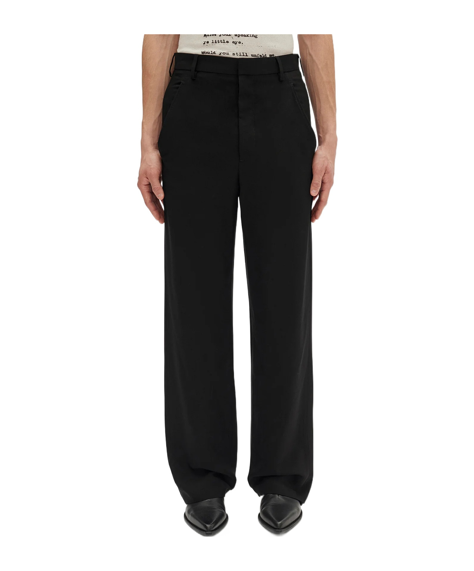 Ann Demeulemeester Pocketed Pants In Black