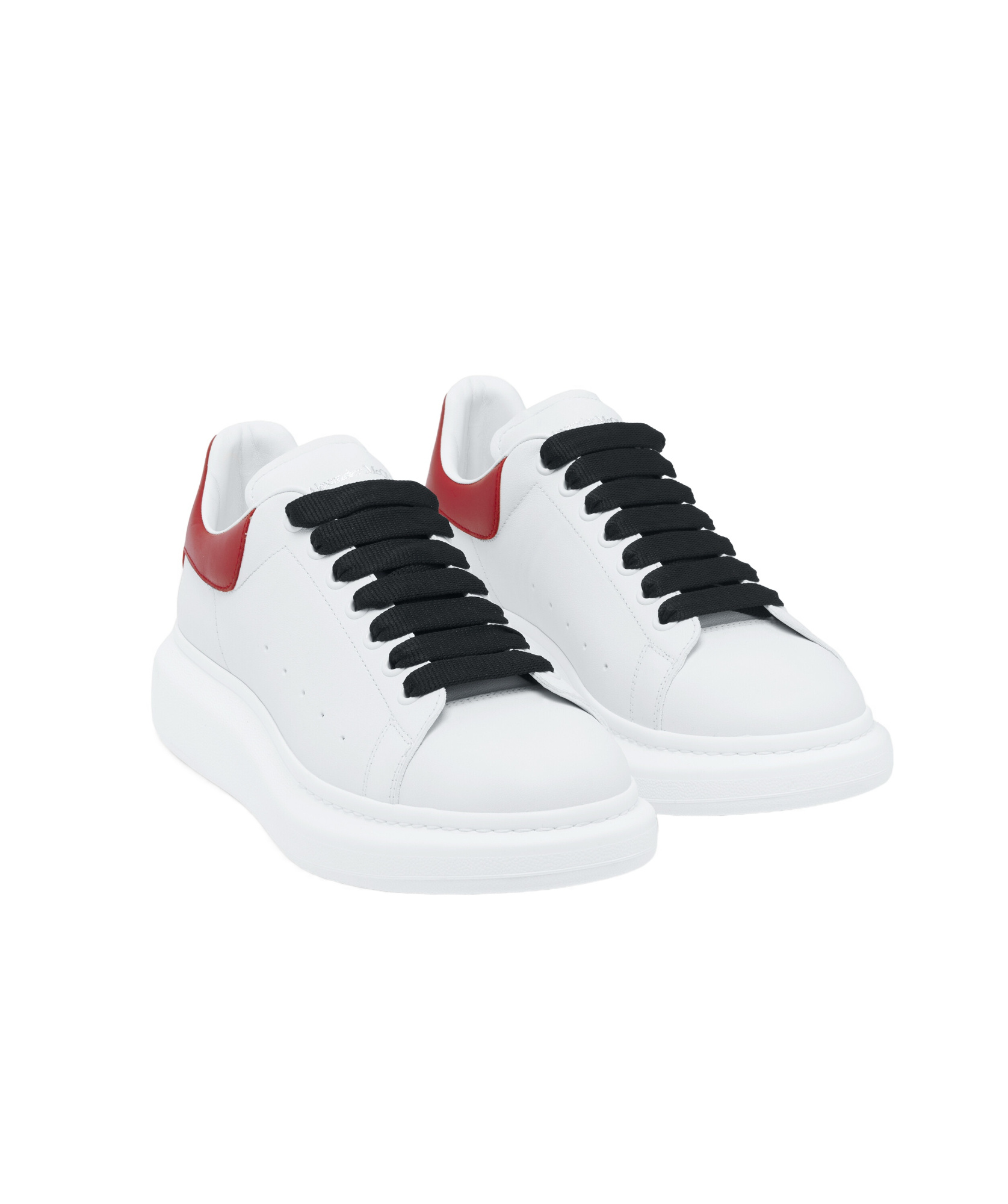 Alexander Mcqueen Oversized Leather Sneakers In White