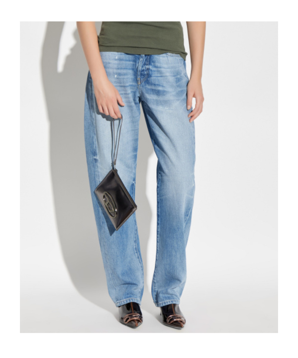 Diesel Belt Loop Jeans In Blue
