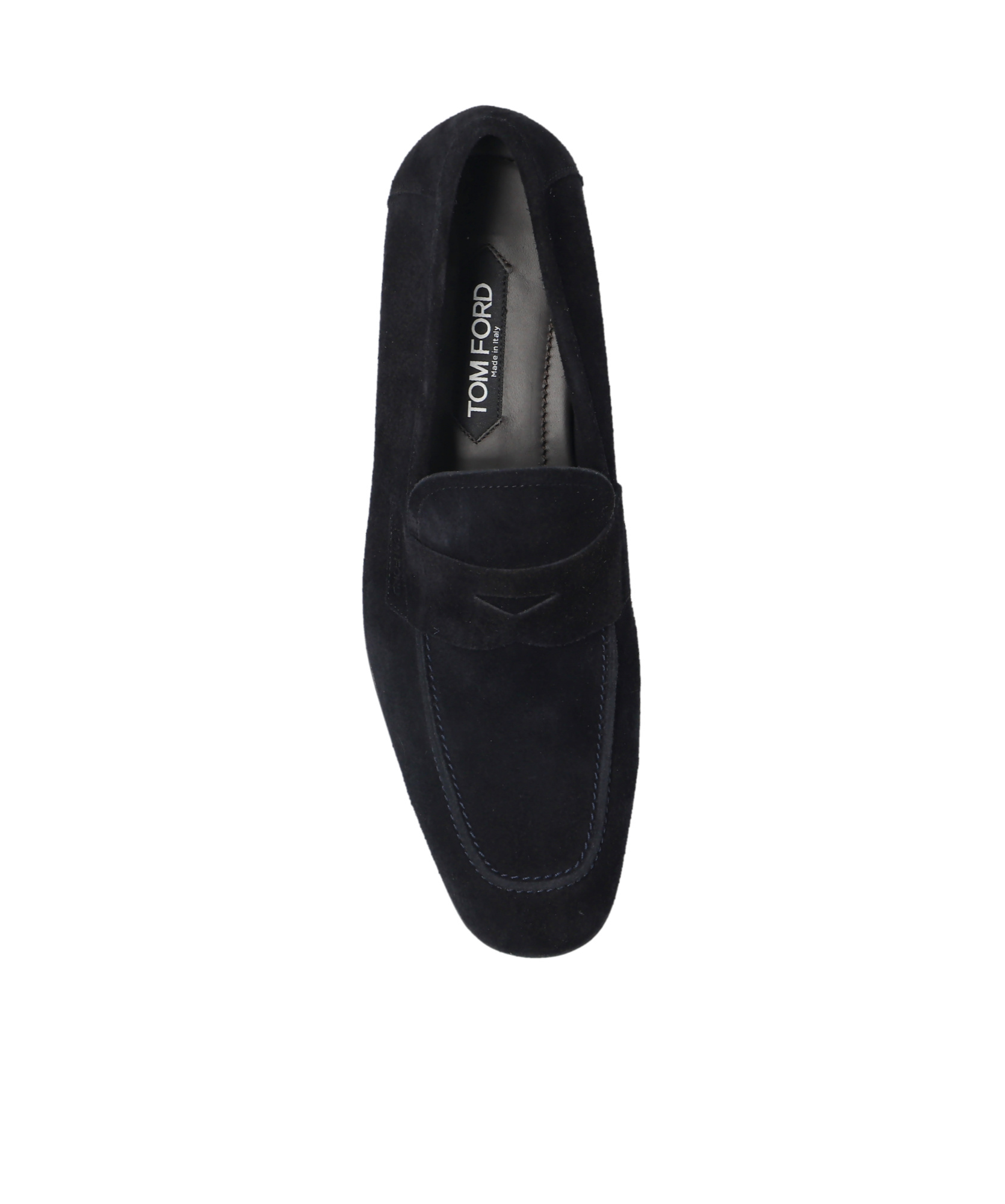 Tom Ford Round Head Loafer Shoes In Black