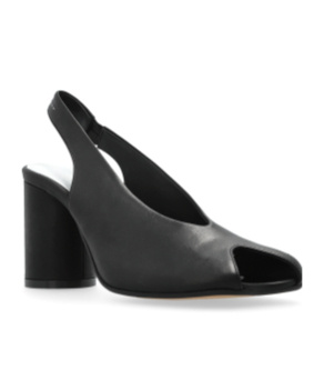 Shop Mm6 Maison Margiela 10mm Slingback Pumps In Black