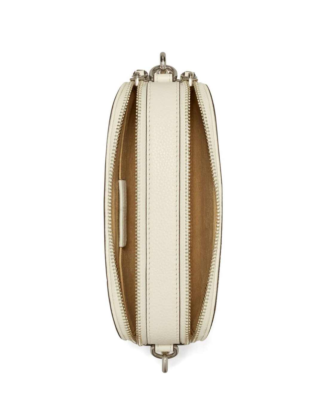 Tory Burch Zippered Shoulder Bag In Nude