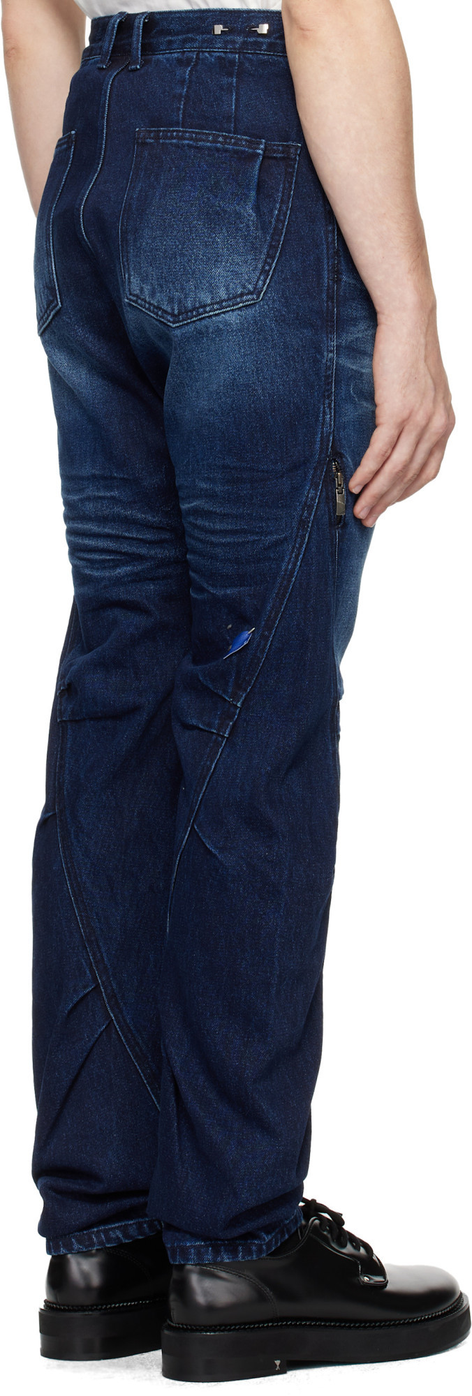 Ader Error Belt-loop Jeans In Blue
