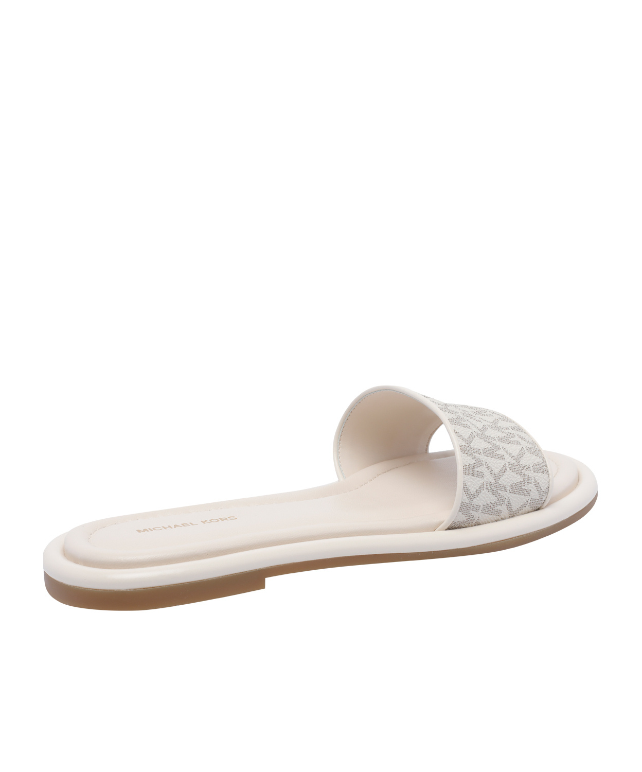 Michael Kors Round Toe Slippers In White