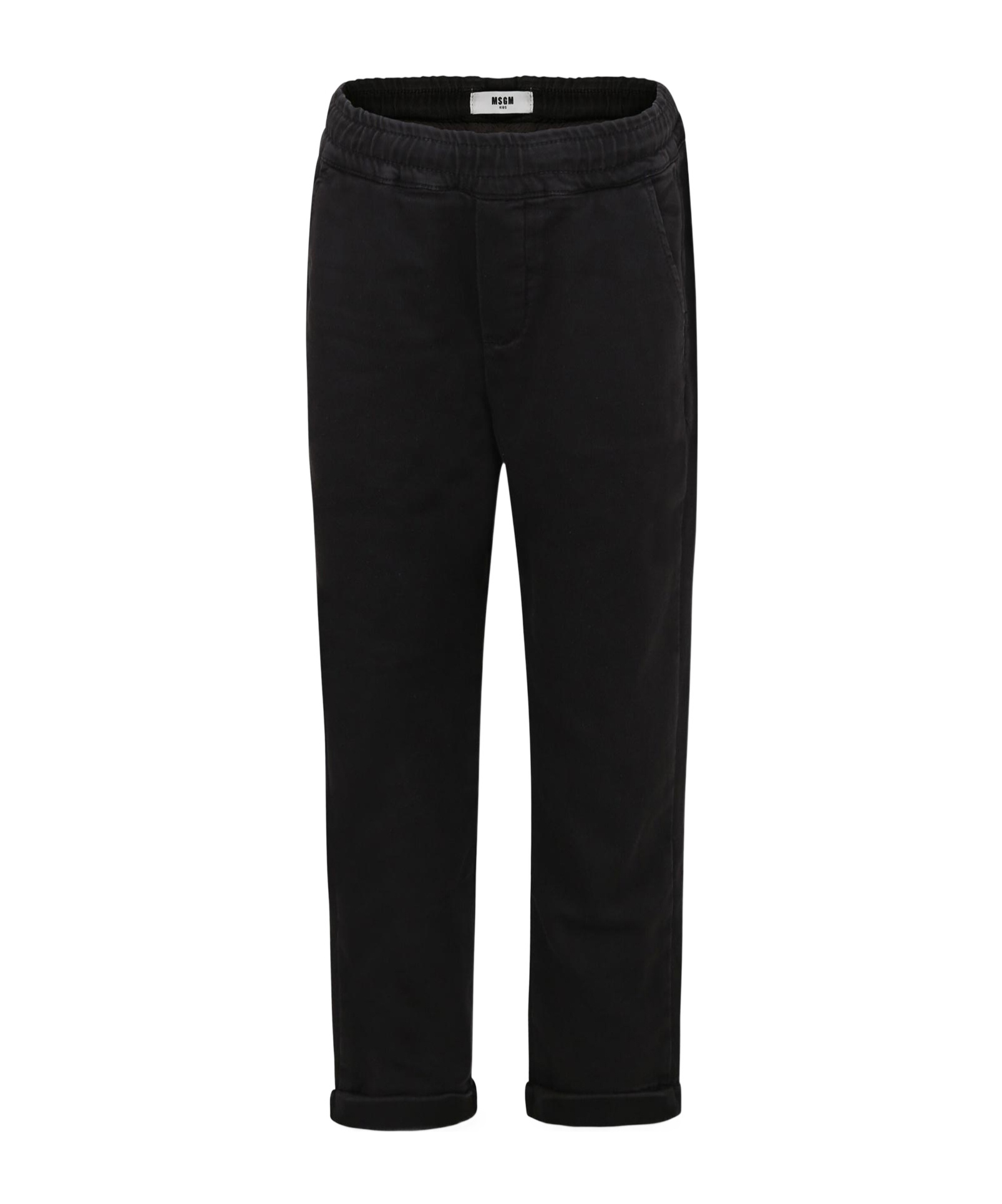 Msgm Elasticated-waist Trousers In Black