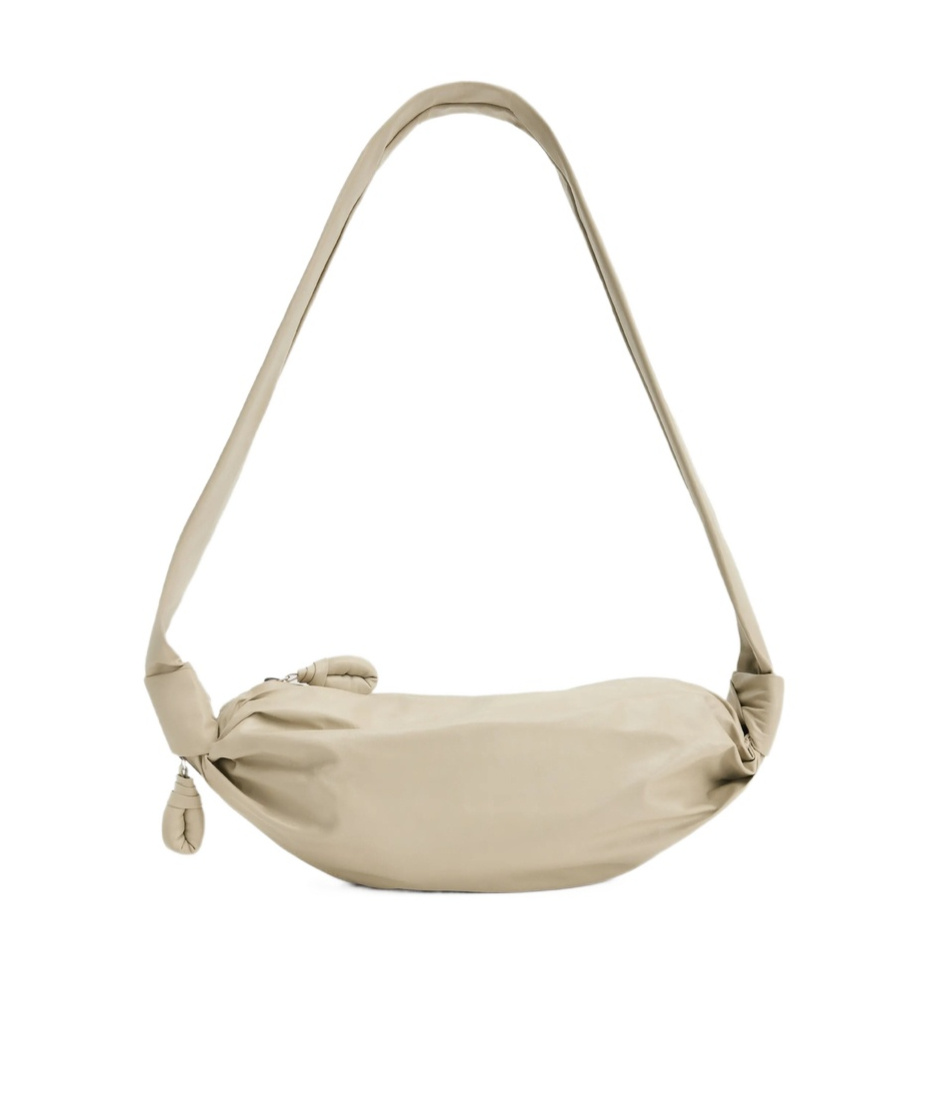 Lemaire Small Croissant Soft Bag In Brown