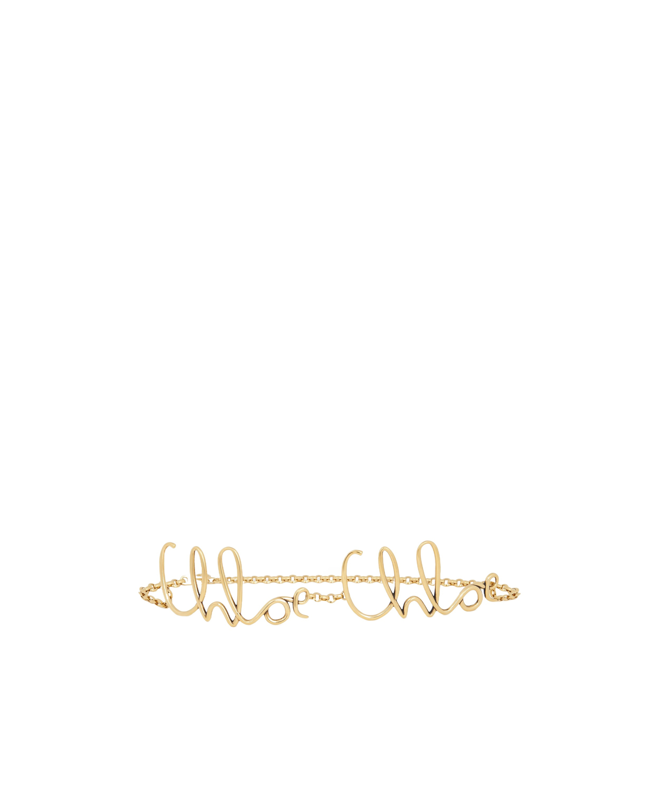 Chloé Golden Iconic Chain Belt In Nude
