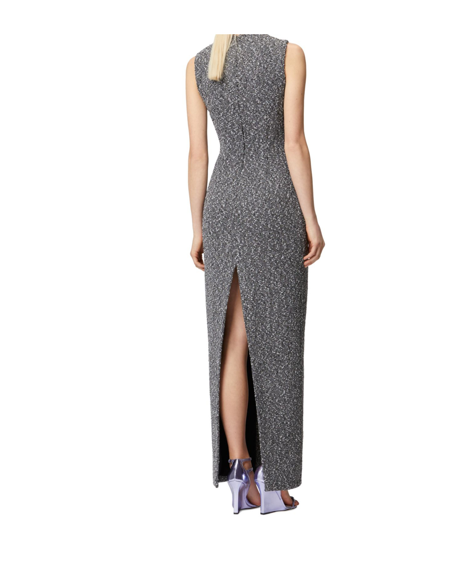 Missoni Cotton-blend Tweed Maxi Dress In Black