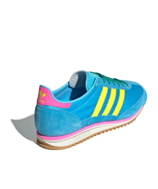 Shop Adidas Originals Sl 72 Sneakers In Sky Rush / Solar Yellow / Lucid Pink