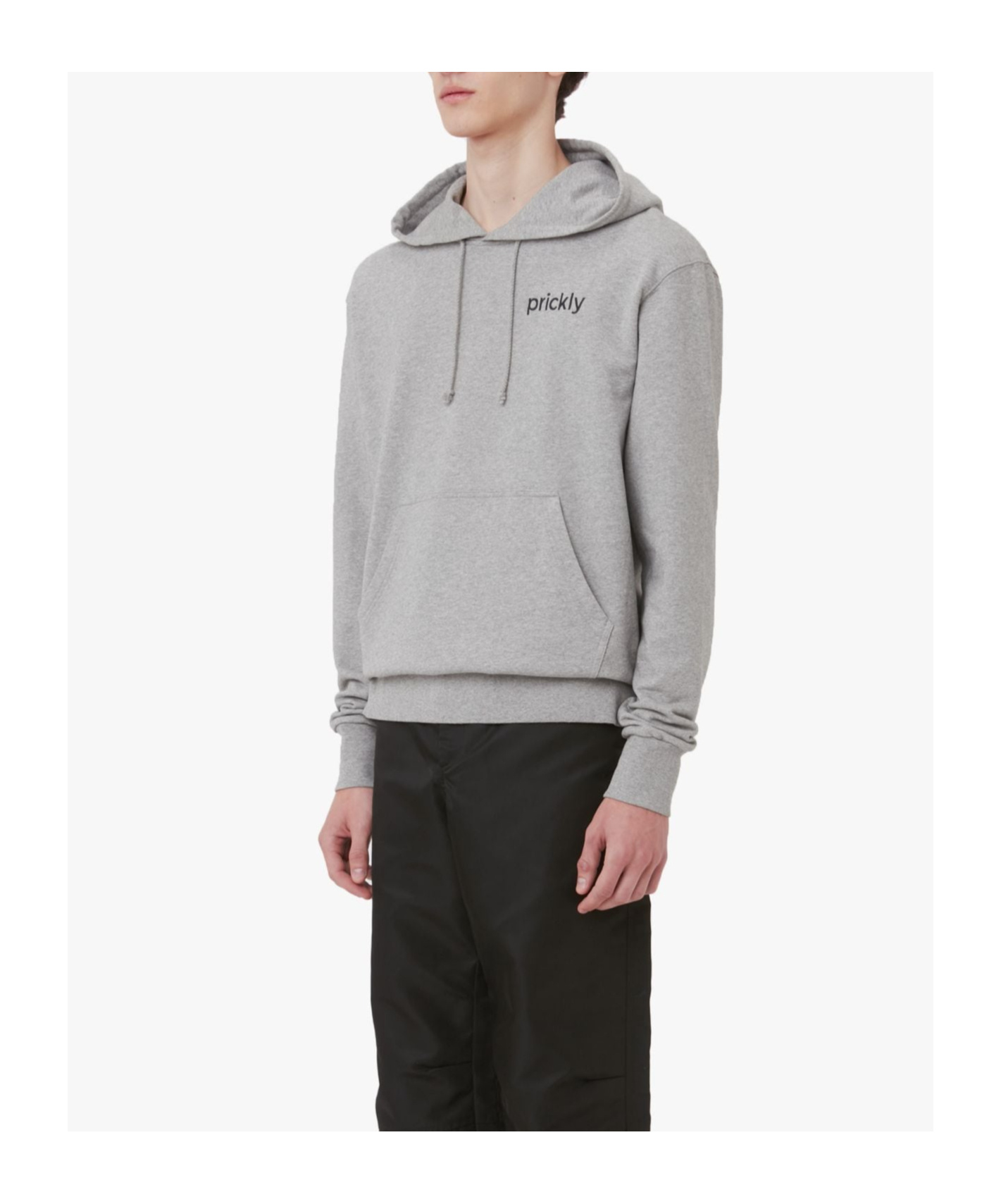 Jw Anderson Prickly Slogan-print Hoodie In Gray