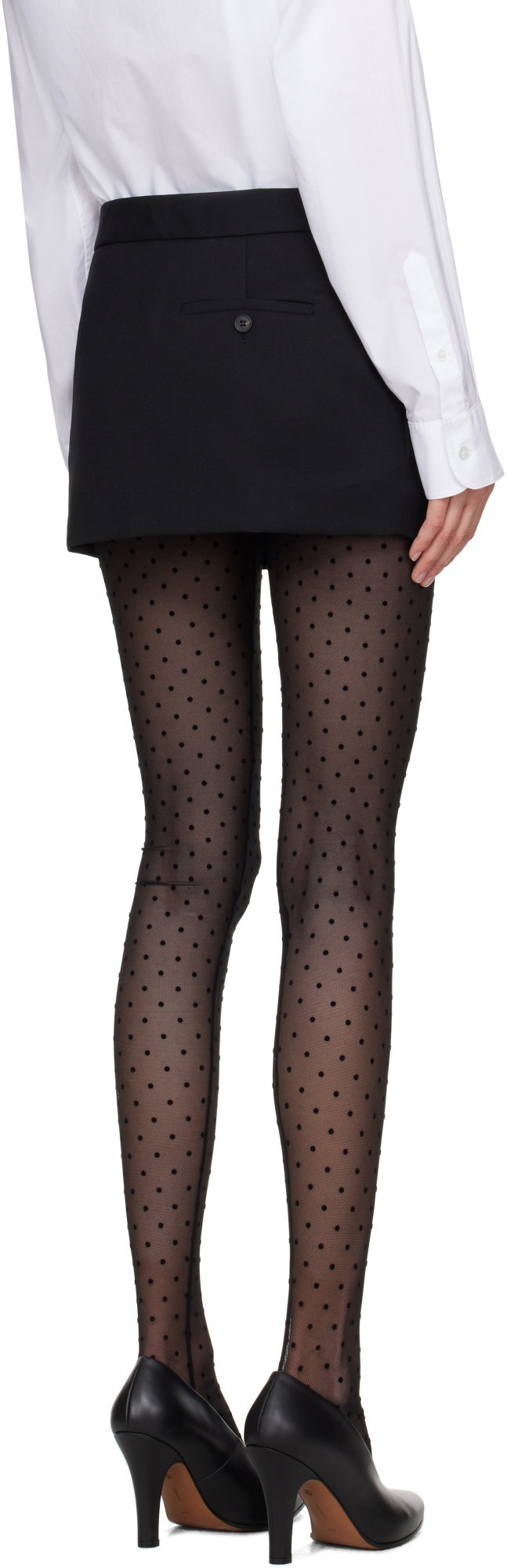 Shop Wardrobe.nyc Low-rise Wool Miniskirt