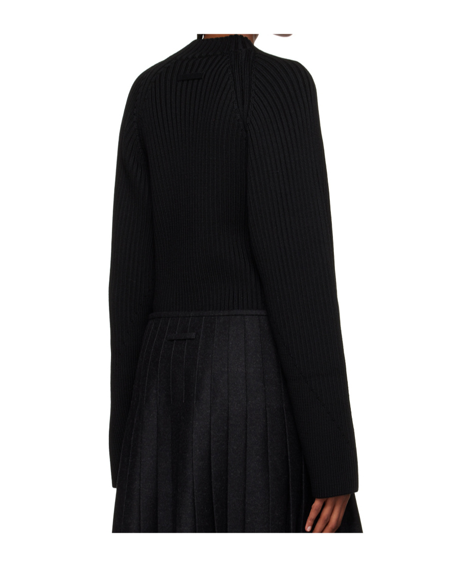 Jean Paul Gaultier Hollow Sweater In Black