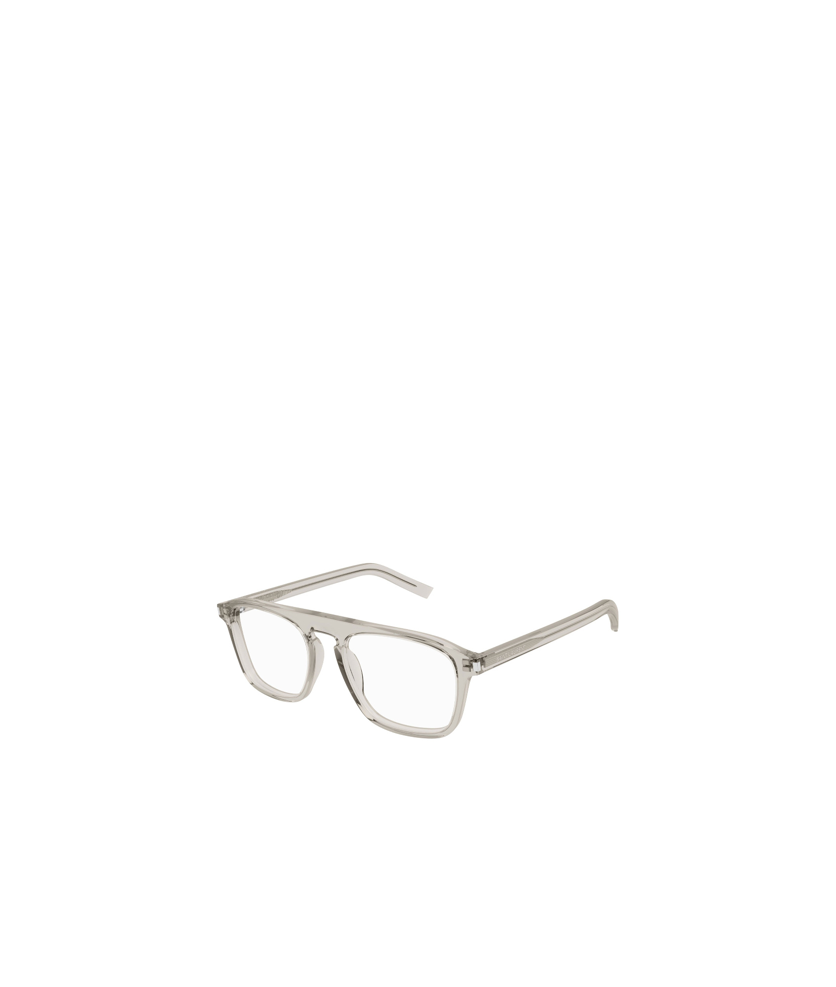 Saint Laurent Sl157 Round-frame Glasses In White
