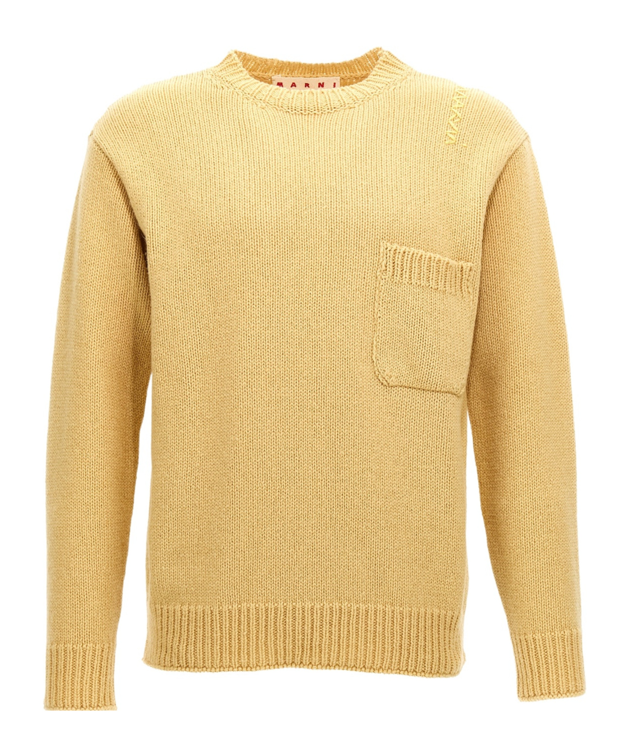 Marni Men Wool Sweater In Nude