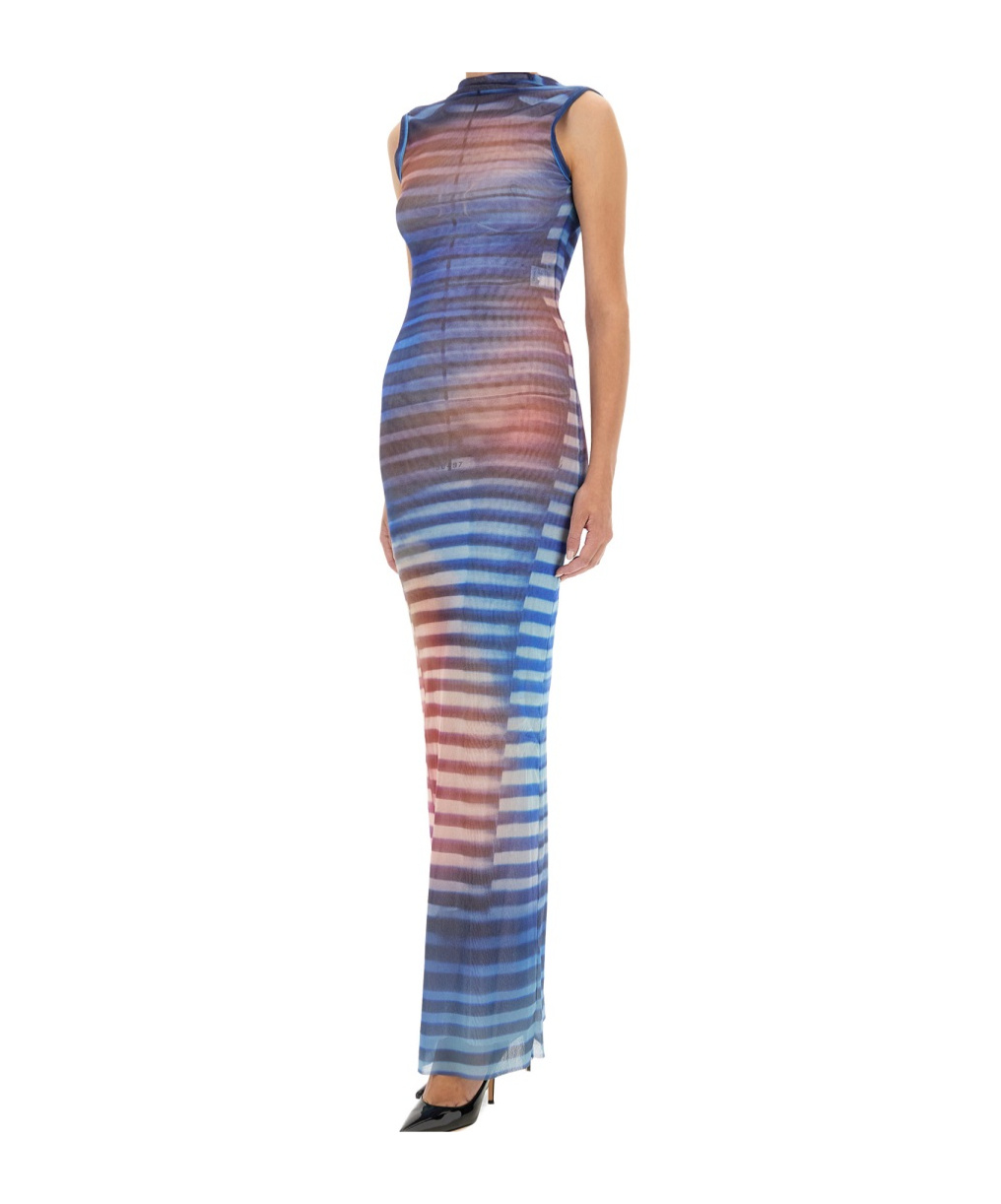Jean Paul Gaultier Sleeveless Dress In Gray