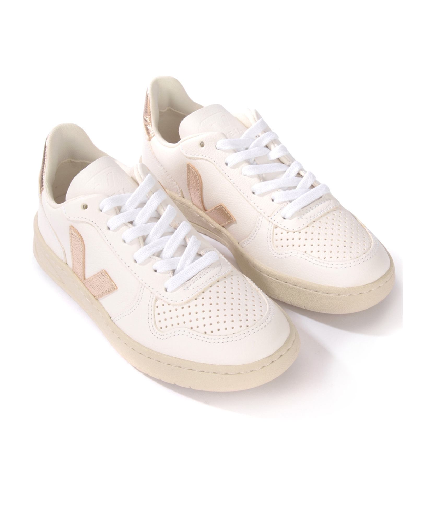 Veja Tallone Platinum Low-top Sneakers In White