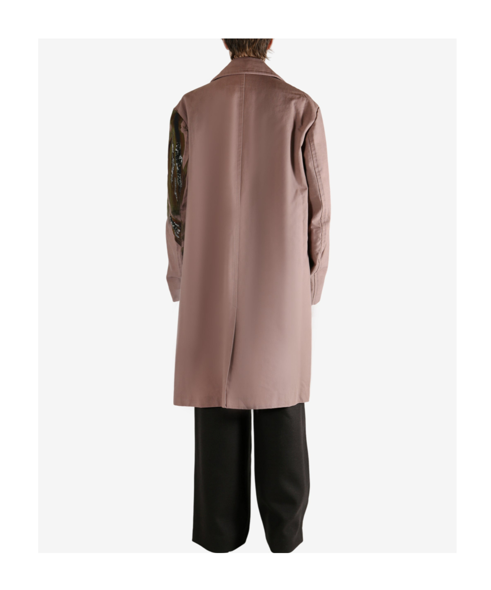 Dries Van Noten Long-sleeved Coat In Brown