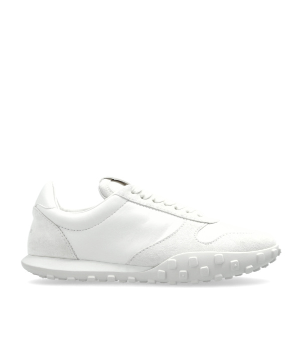 Jil Sander Two-tone Fabric And Suede Sneakers