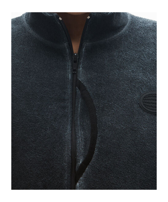Alexander Wang Half-zip Hoodie In Cotton In Black