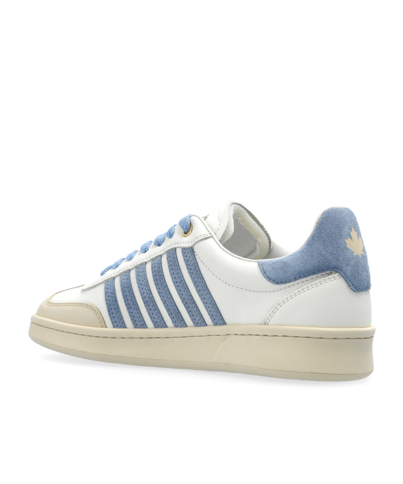 Dsquared2 Boxer Leather Sneakers In Nude