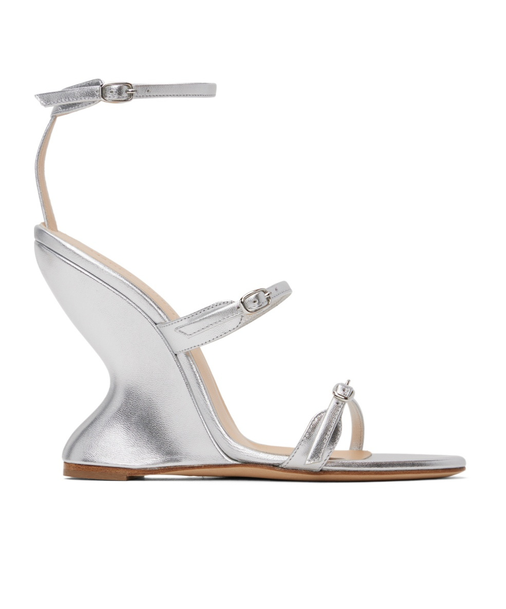 Magda Butrym Inverted Open-toed Wedges In White