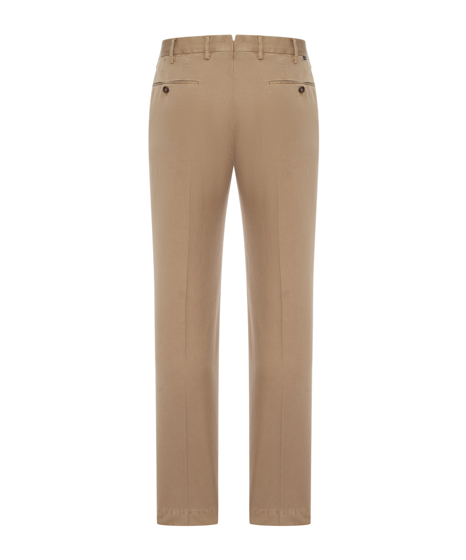 Incotex Chino Trousers With Linen And Cotton Pleats In Brown