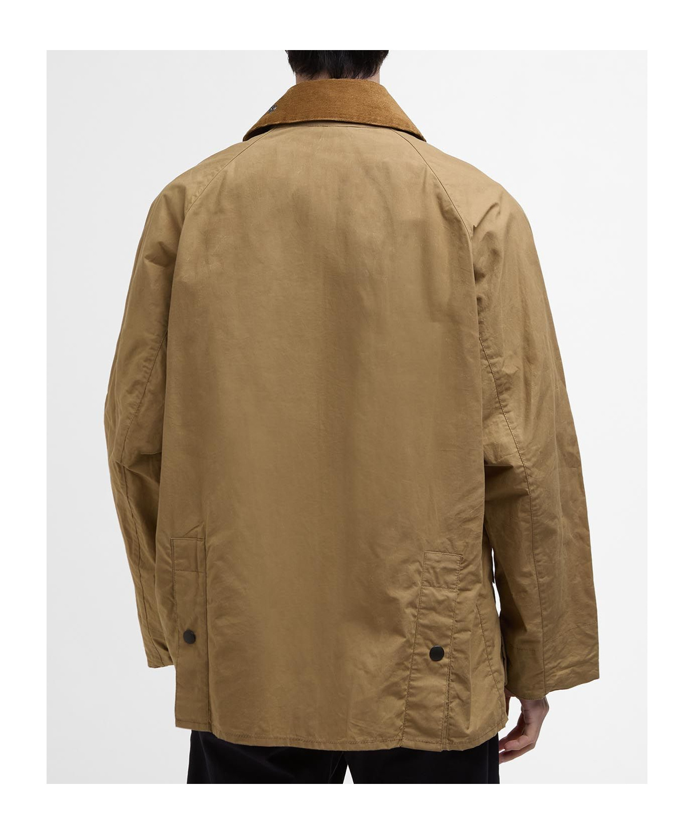 Shop Barbour Oversized Bedale Casual Jacket In Golden Khaki