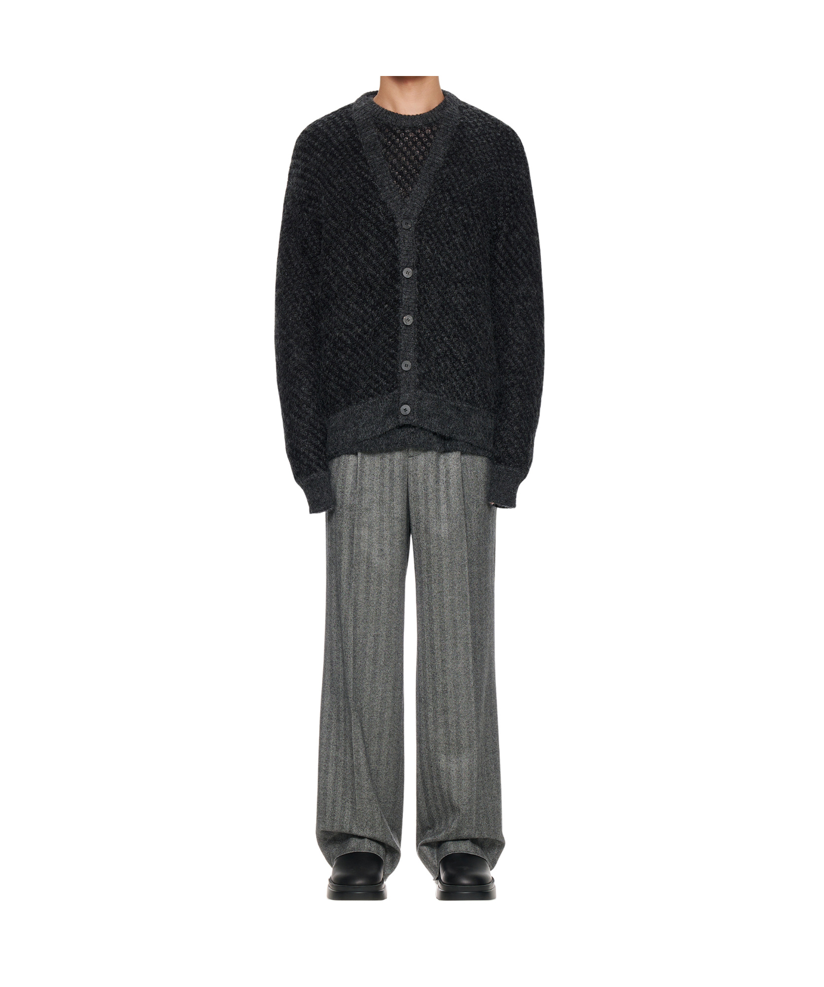 Wooyoungmi Long-sleeved Cardigan In Black