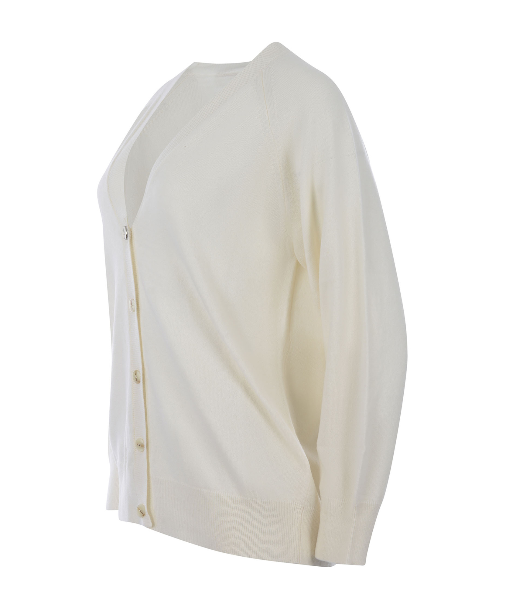 Max Mara Long-sleeved Sweater In White