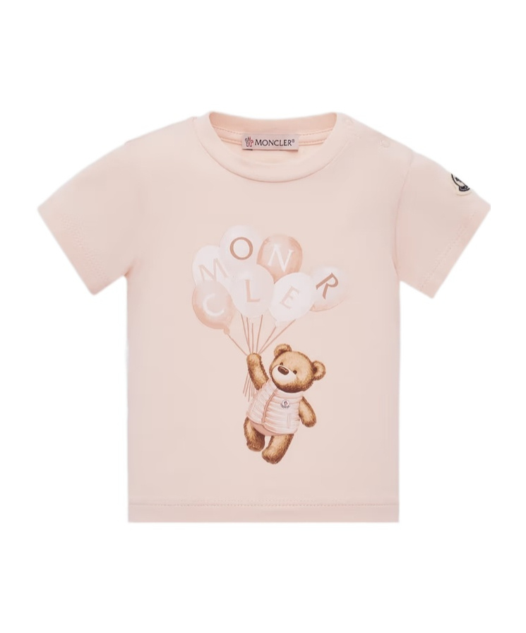 Moncler Short-sleeved T-shirt In Pink