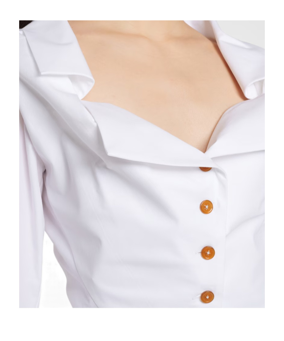 Vivienne Westwood Monday Orb Cotton Shirt In White