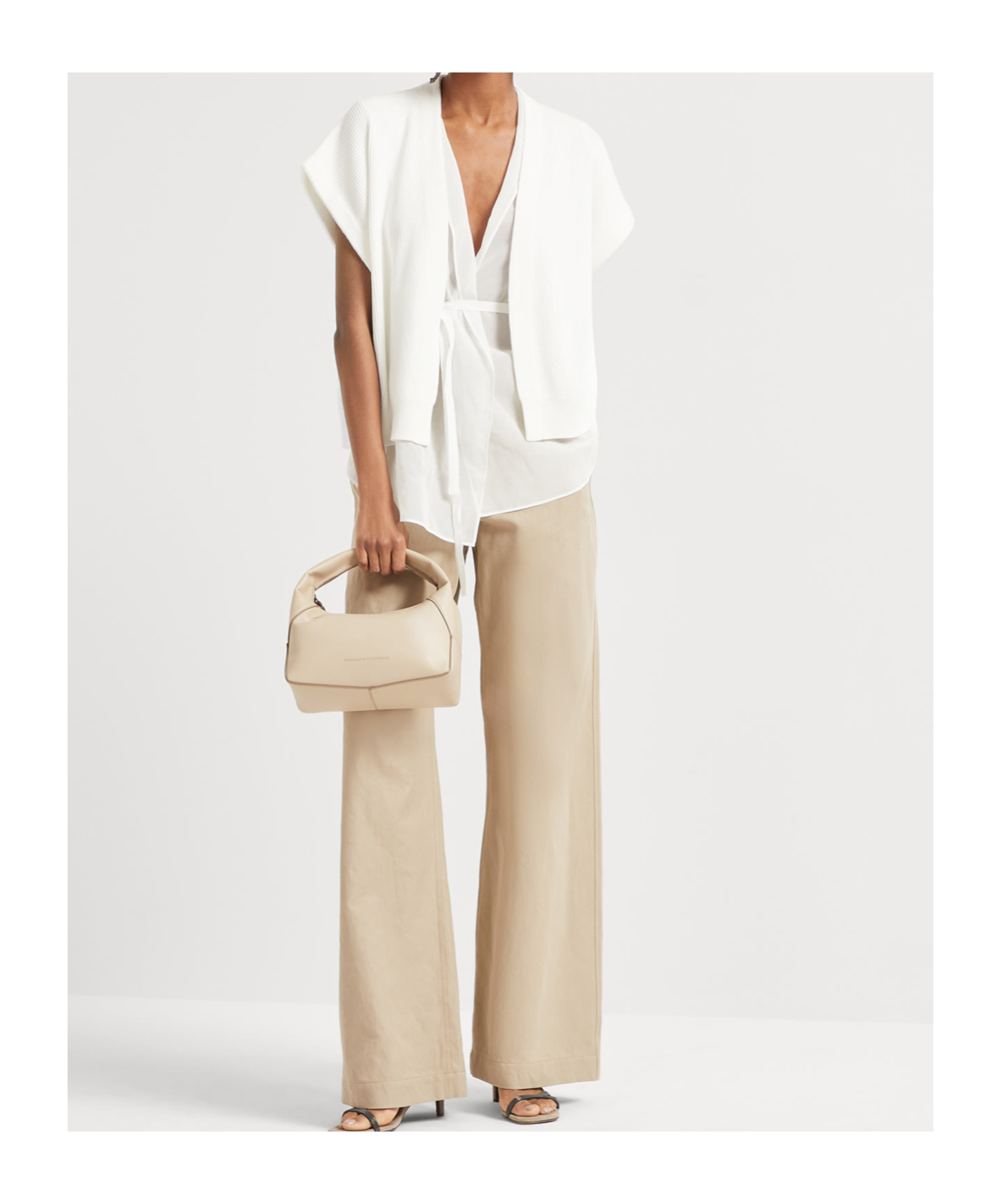 Brunello Cucinelli Stacking Cardigan Kit In White