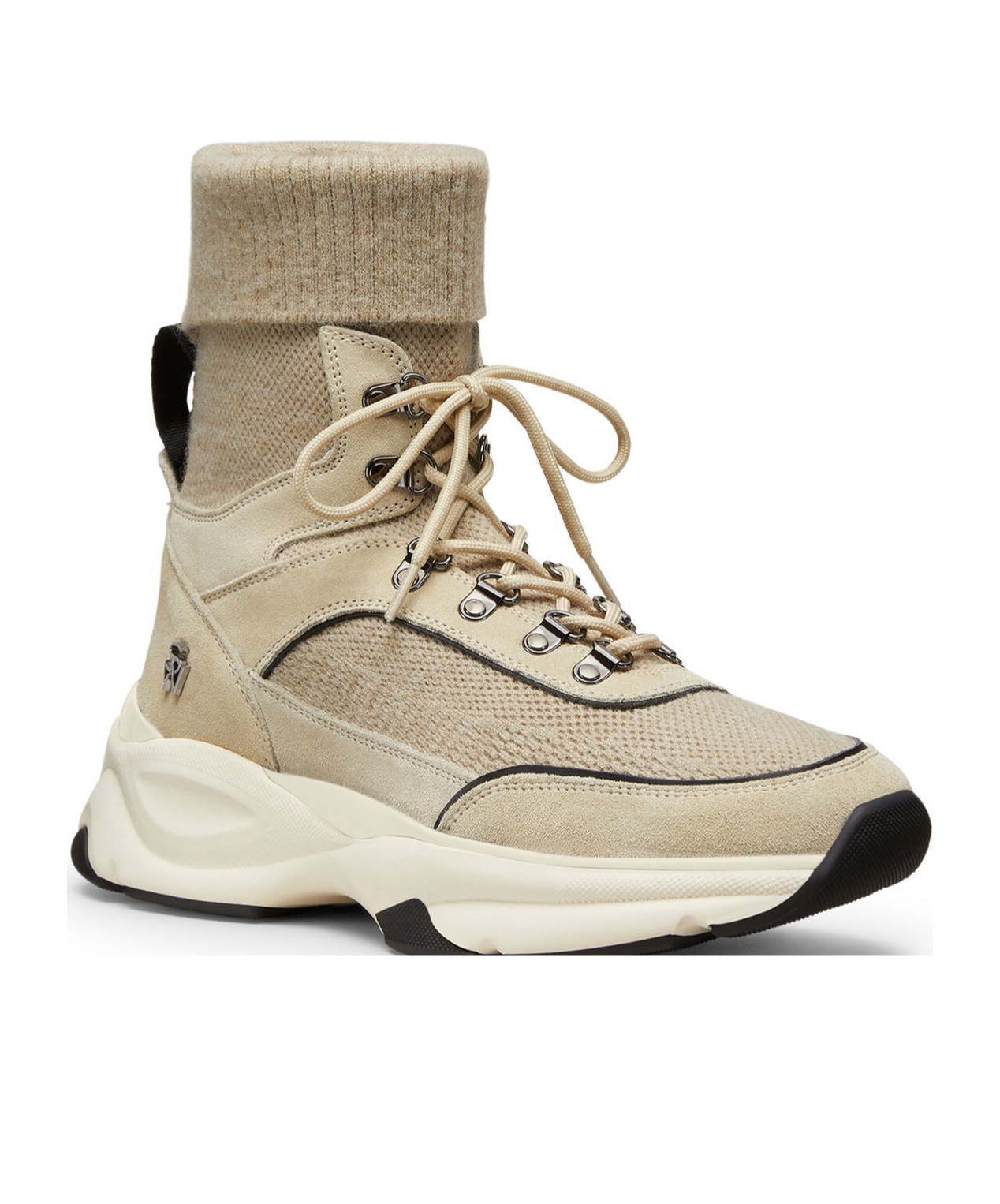 Stuart Weitzman High Top Sneaker In Neutral